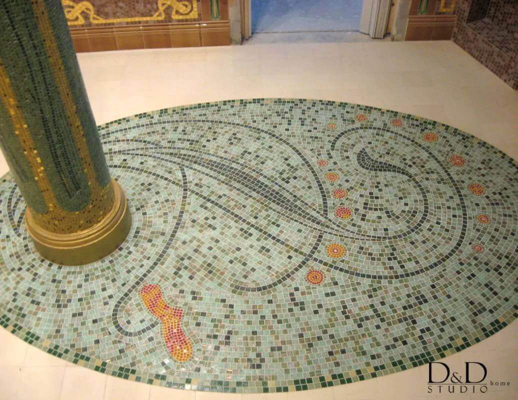 Мозаїчні поли Art Nouveau Мозаїчні поли в традиційному стилі