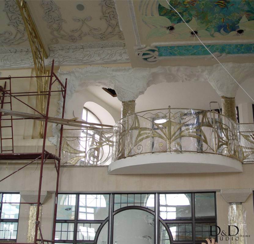 Приватний басейн в стилі Art Deco в процесі реалізації